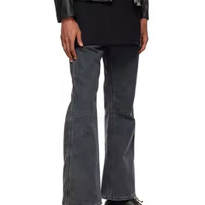 Pantalons pour hommes à usage régulier, vêtements décontractés, logo et taille personnalisés, vente en gros, prix raisonnable, pantalons pattes d'éléphant lavés pour hommes - Product Image 4