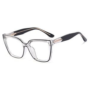 Montature di <span class=keywords><strong>occhiali</strong></span> di moda per donne abbinano <span class=keywords><strong>occhiali</strong></span> <span class=keywords><strong>da</strong></span> <span class=keywords><strong>vista</strong></span> grandi rettangolari con ampie aste montature trasparenti per <span class=keywords><strong>occhiali</strong></span> - Product Image 6