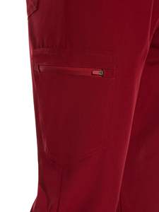 Uniforme d'infirmière en jean pour femme Jogger Suit Stretch Top Pantalon avec gommages multi-poches Col montant Manches courtes - Product Image 5