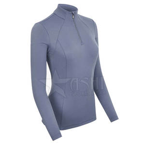 เสื้อกันหนาวแขนยาวโอเวอร์ไซส์ผ้าคอตตอนผ้าฟลีซแบบรูดซิปสำหรับผู้หญิงใส่ในยิมสีพื้นใส่ฤดูใบไม้ร่วงโลโก้ได้ตามต้องการ - Product Image 4