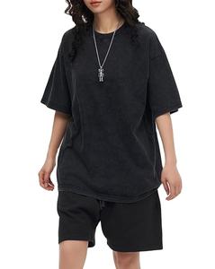 Camiseta de Algodón 100% para Hombre, con Logotipo Personalizado, Lavado Ácido, Estilo Urbano, Vintage, Talla Grande, 2026 - Product Image 1