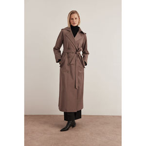 Manteau tissé coupe-vent d'automne avec détail épaulettes - Product Image 3