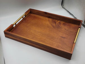 Plateau en bois fait main de qualité supérieure avec un aspect naturel conçu pour une utilisation pratique et une présentation élégante - Product Image 4