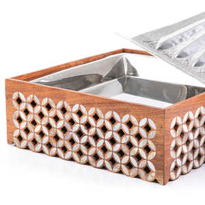 Casserole de fabrication indienne avec couvercle Casserole moderne en forme de carré conçue pour le stockage des aliments de qualité durable pour le service des aliments - Product Image 5