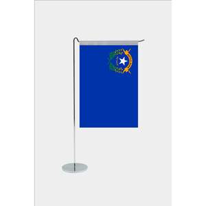 Drapeau de l'État du Nevada imprimé numériquement sur un mât de drapeau en aluminium en forme de L - Product Image 1