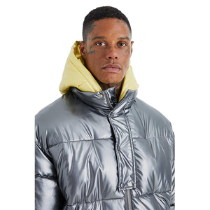 Wholesale High Quality Men's <b>Puffer</b> <b>Jackets</b> New Design Streetwear Long Sleeve Hooded Collar Coated Material OEM Available Front - Product Image 4