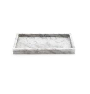 Bandeja de mármol de gran calidad con asas de metal de proveedores mayoristas, bandeja de mármol de tamaño y forma personalizada de diseño clásico - Product Image 6