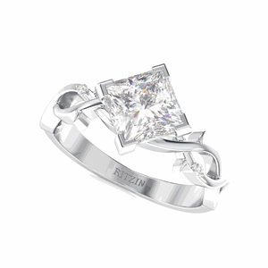 Bague de fiançailles en diamant princesse 1.50 CT pour femme - Product Image 4