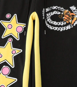 ชุดวอร์ม2ชิ้นมีฮู้ดสำหรับผู้ชายพิมพ์ลายตัวอักษรและรูป DTG ชุดวอร์ม2ชิ้นแบบลำลองกำหนดเอง - Product Image 5