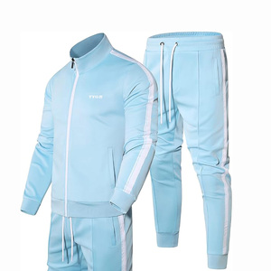 Chándal ajustado con logotipo personalizado, conjuntos deportivos para correr, chándal deportivo para gimnasio, chándales superventas para hombre, bordado o estampado personalizado - Product Image 3