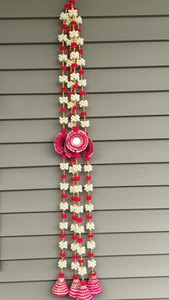 Art Deco decorativo Mogra jazmín flor guirnalda para el hogar pared colgante puerta cenefa boda evento telón de fondo para Holi Eid Ramadán - Product Image 5