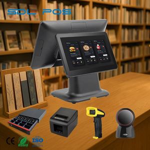 เครื่องบันทึกเงินสดแบบทันสมัย พร้อมพอร์ต USB 3.0 ความเร็วสูง แผงควบคุมความสว่างสำหรับร้านกาแฟ รองรับการออกใบเสร็จรับเงินภาษี - Product Image 1