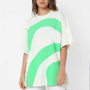 Camiseta de Mujer con Corte Cuadrado y Hombros Caídos, Algodón Premium, Prenda Básica, Fabricante OEM ODM, Venta al Por Mayor - Product Image 1
