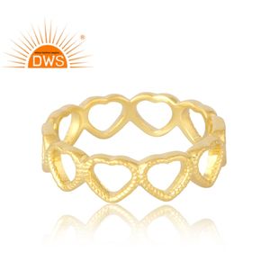 Anillo de Plata de Ley 925 chapado en oro de 18 quilates, joyería fina Demi para mujer, regalo para ella - Product Image 3