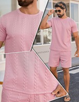 Ensemble T-shirt et short pour homme, tendance, décontracté, respirant, de haute qualité, deux pièces, personnalisation de la marque disponible, ODM disponible