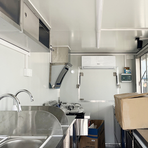 Luxury Aluminum Mobile Food Truck Trailer Salad Bar Hand Wash Sink <b>Rust</b> Resistant for Retro Style Outdoor Commercial Use - Product Image 5