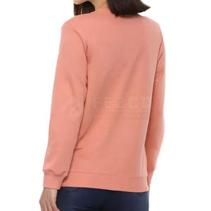 OEM personalizado de alta calidad mujer sudadera pulóver Casual manga corta con Premium transpirable sudadera - Product Image 2