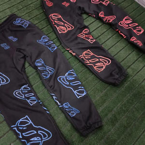 Pantalones de chándal de lona bordados personalizados de alta calidad, pantalones de chándal Unisex para hombre, ajuste regular, informal, servicio OEM, fabricante de fábrica - Product Image 3