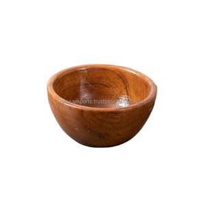 Bols de service en bois créatifs simples pour la décoration de table à manger prix de gros qualité standard - Product Image 1