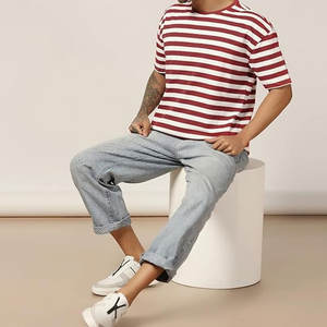 100% coton hommes surdimensionné T-shirt avec impression microfibre personnalisé votre propre conception Logo surdimensionné T-shirt hommes - Product Image 6