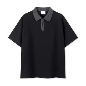 Camiseta Polo personalizada de verano para hombre, Camiseta extragrande de algodón con estampado frontal de LICRA/material de poliéster para hombre - Product Image 1