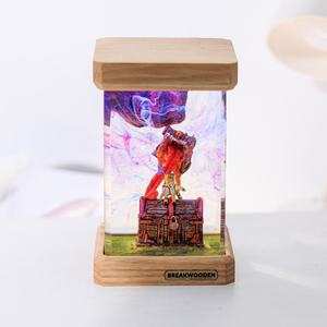 Đèn Epoxy tùy chỉnh, đèn nhựa Epoxy, đèn nhựa Epoxy tùy chỉnh, đèn nghệ thuật gỗ nhựa, đèn ngủ tùy chỉnh, quà tặng thủ công, Halloween - Product Image 5