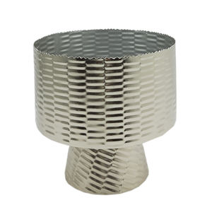 Florero de diseño de Metal Chapado en plata Florero Decoración de mesa de sala de estar para decoración de piso y pared - Product Image 2