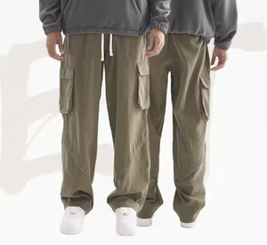 Training Flared <b>Men</b> Cargo Camouflage <b>Pants</b> Stacked Straight Leg Baggy Sweatpants Multiple Pockets Detachable Oversize <b>Camo</b> <b>Pants</b> - Product Image 5