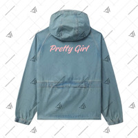 Alpha grec personnalisé | Kapa | Vêtements de sororité Alpha brodés Anorak coupe-vent jean veste en jean attirail grec