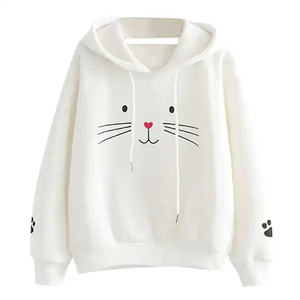 Nouveau dernière mode chat conception sweats à capuche femmes USA taille pull femmes pour sweat à capuche et sweat lourd surdimensionné à capuche - Product Image 1