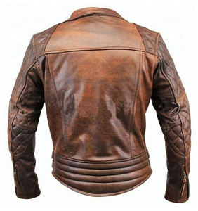 แจ็คเก็ตหนังมอเตอร์ไซค์สั่งทำพิเศษ แฟชั่นปี 2024 สไตล์สปอร์ตแข่งรถ กันน้ำ กันลม เป็นมิตรกับสิ่งแวดล้อม สไตล์ไฮสตรีท ปรับแต่งได้ - Product Image 2