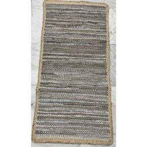 Tapis en jute faits à la main pour la décoration intérieure, textile indien, tapis en jute tressé fait à la main, tapis en jute mélangé à du coton - Product Image 6