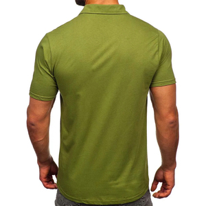 Compra camisetas polo para hombre, camisetas con bordado y estampado, camisetas lisas 100% algodón, manga corta, antiarrugas, camisetas polo para hombre. - Product Image 4