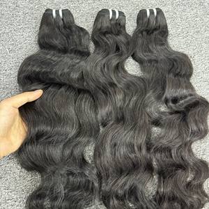Extensiones de cabello vietnamita virgen crudo de alta calidad, máquina de ondas naturales alineadas con cutícula sin procesar, trama doble, 100 gramos por - Product Image 6