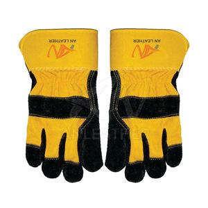 Guantes de seguridad de cuero de alta calidad para construcción industrial Jardinería Agricultura Tamaño XL Muestra gratis para protección de soldadura - Product Image 6