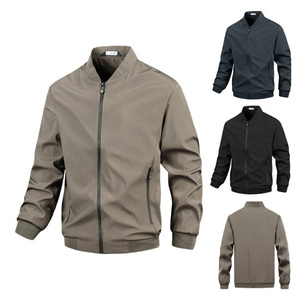 Wholesale 100% Polyester Men's <b>Slim</b> <b>Fit</b> Formal Hooded Waterproof Windproof Winter <b>Jacket</b> with Front Logo Zipper Closure - Product Image 4