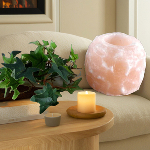 Portavelas de sal del Himalaya Rosa antiguo hecho a mano 100% Natural Real Touch nuevo diseño único artesanías naturales hechas a medida - Product Image 3