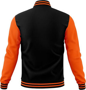 Veste de baseball personnalisée en coton mélangé originale Varsity Letterman Style chauffage caractéristique Logo coupe-vent style décontracté veste pour hommes - Product Image 3