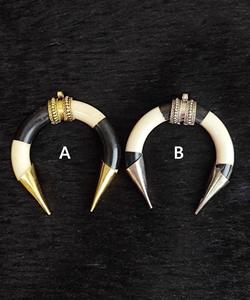 Collier avec pendentif en os de buffle, bijoux tribaux naturels et durables pour femmes, haute qualité - Product Image 2