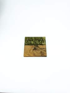 Leading Wide-Selling Wood and Resin Stone <b>Coaster</b> Set Premium Dinnerware Drink Mats for Tea, Coffee, and <b>Glass</b> Holder Tabletop - Product Image 4