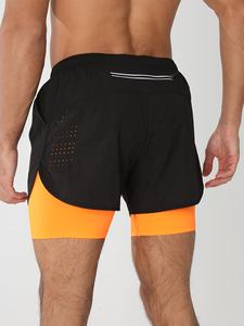 Shorts de course athlétiques pour hommes personnalisés, respirants, légers, pour la gym et l'entraînement, avec taille élastique - Product Image 4