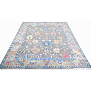 Alfombra de lana hecha a mano Oushak turca Vintage, alfombra de área grande de estilo moderno de lujo para el hogar, sala de estar y Hotel, técnicas tejidas - Product Image 5