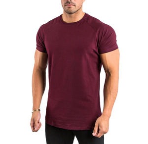 เสื้อยืดผู้ชายผ้าคอตตอน/ใยไผ่ทรงโอเวอร์ไซส์ แบบเรียบ ด้านหน้าเป็นผ้าเจอร์ซีย์ รับสกรีนโลโก้ส่วนตัว สำหรับออกกำลังกาย ฟิตเนส เล่นกีฬา - Product Image 4