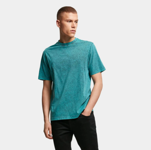 Vêtements décontractés pour hommes, t-shirt délavé à l'acide, streetwear hip hop 100% coton, t-shirt surdimensionné avec logo à vendre, vente en gros - Product Image 5