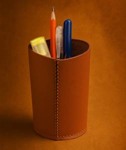 Étui à stylos personnalisé en gros pour la maison ou le bureau, pour garder votre bureau bien rangé, porte-stylos rétro, porte-stylos en cuir de qualité supérieure - Product Image 3