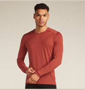 T-shirt pour homme à manches longues, coupe ajustée, 100% fibre de bambou, anti-rides, imprimé animal vintage - Product Image 5