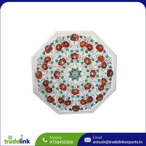 Modern Marble <b>Table</b> <b>Top</b> End <b>Table</b> Paua Shell Inlay Handcrafted <b>Wooden</b> Frame Customizable Size Color for Living Room Home Decor - Product Image 5