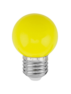หลอดไฟ LED ทรงกลมสีเหลือง E27 1W (GSC 200605007) - Product Image 1