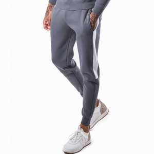 Survêtement pour hommes prix de gros survêtements pas cher vêtements de sport pour hommes personnalisé deux tons Slim Fit 100% coton survêtement pour hommes - Product Image 5