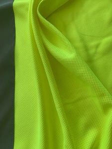 Camisa de Trabajo de Seguridad de Manga Larga Unisex de Alta Visibilidad, Corte Regular, con Franja Reflectante, Poliéster Antiestático de Secado Rápido - Product Image 3